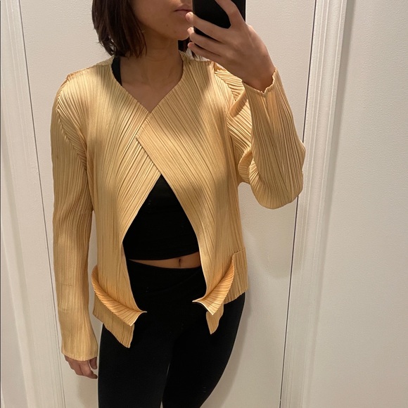 Issey Miyake Tops - Pleats Please Cardigan